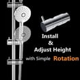thumbnail image 2 of Shower Head Holder, Suction Cup Handheld Shower Holder (19mm, Silver), 2 of 3