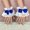 Blue, variant on Women Bracelet Women Lolita Hand Sleeve Wrist Cuffs Ruffled Lace Bowknot Maid Cosplay Bracelet