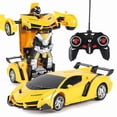 thumbnail image 1 of Coche robot de juguete que se transforma con control remoto a escala 1:18, 1 of 1