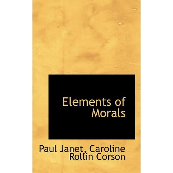 Elements of Morals, (Paperback)