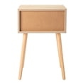 thumbnail image 1 of 2pcs FCH 40*34*60cm Particleboard Rattan Single Drawer Bedside Cabinet Burlywood, 1 of 9