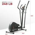 thumbnail image 3 of Sunny Health & Fitness Indoor Cardio Elliptical, Endurance Series Smart w Smart Bluetooth & FREE SunnyFit® App – SF-E321003, 3 of 11