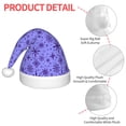 thumbnail image 4 of Daiia Purple Snowflake Elegance Print Christmas Knitted Beanie Hat, Large Knit Hat Xmas Small Gifts For Boys Girls Child Infant, 4 of 6