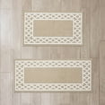 thumbnail image 2 of Washable Skid-Resistant Runner Rug, Trellis Border , Beige  and White , 26" x 45"/26" x 60", 2 of 9