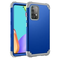 Dteck Galaxy A52 5G Case, Heavy Duty Hybrid Rugged Shockproof Case Support Wireless Charging Protective Cover for Samsung Galaxy A52 5G, Blue