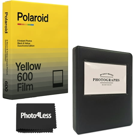 Polaroid Duochrome film for 600 Black & Yellow Edition + Album + Cloth