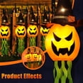 thumbnail image 5 of Cuorung Decoraciones de Halloween Decoración al aire libre Colgante Iluminado Sombrero de bruja de calabaza brillante con 3 modos iluminados Decoraciones de Halloween de color naranja aterrador para i, 5 of 5