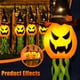 thumbnail image 5 of Cuorung Decoraciones de Halloween Decoración al aire libre Colgante Iluminado Sombrero de bruja de calabaza brillante con 3 modos iluminados Decoraciones de Halloween de color naranja aterrador para i, 5 of 5