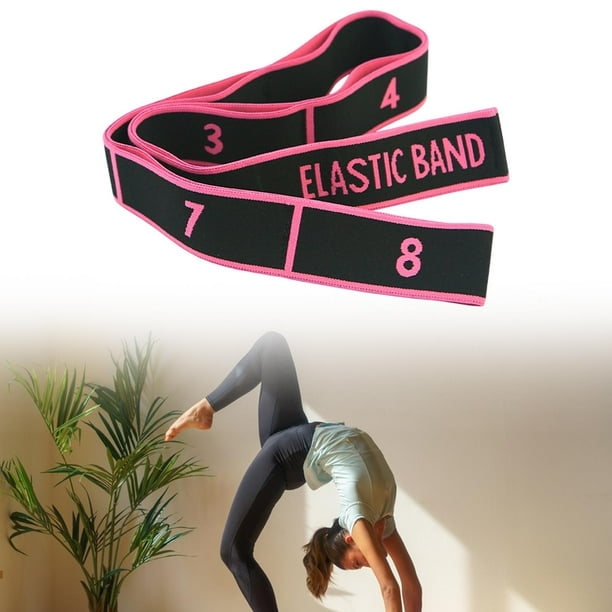 Banda elástica de Banda elástica Equipo de estiramiento profesional Resistencia de Rosa