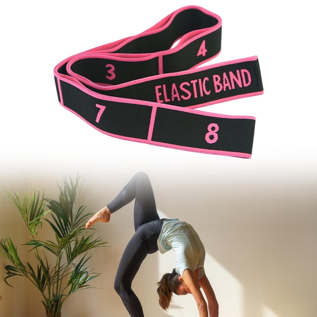 Banda elástica de Banda elástica Equipo de estiramiento profesional Resistencia de Rosa