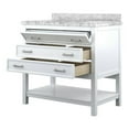 thumbnail image 4 of Design Element Affinity 37" Single Sink Bathroom Vanity in White, 4 of 9
