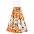 thumbnail image 7 of Yayeee Kitchen Hanging Hand Towels Set of 2 with Loop Bathroom Absorbent Tie Towel, Sunny Floral, 7 of 7