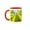 Red/White, variant on 3drose, Washington, Seattle, Central Library, Escalator - Us48 Rca0031 - Rob Casey, 11oz Two-tone Green Mug