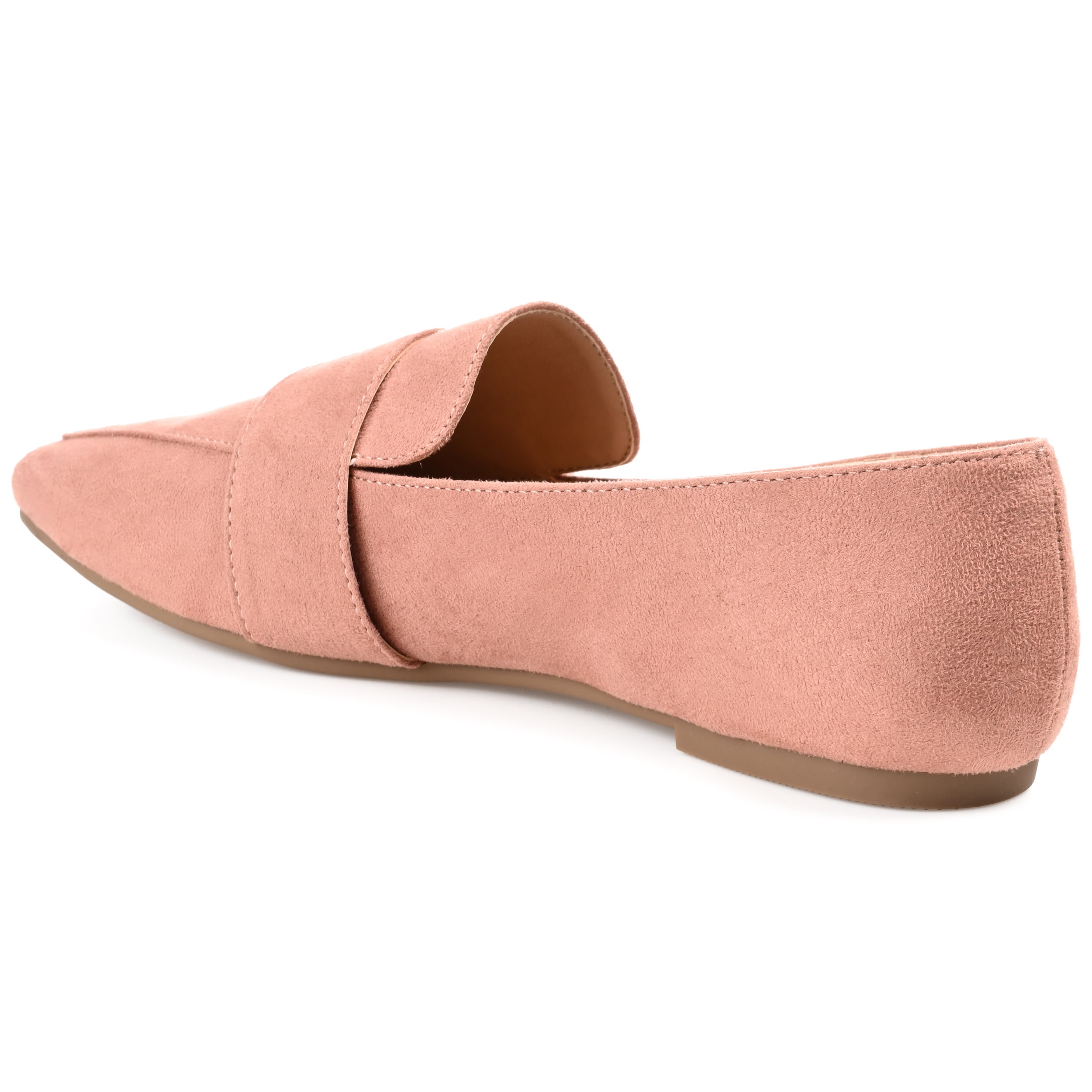 Journee Womens Benntly Slip On Square Toe Loafer Flats
