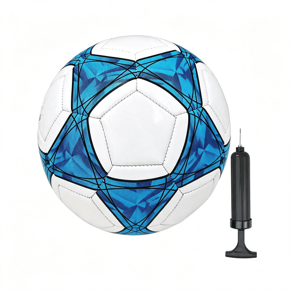 BESTSKY Soccer Ball Size 3,4,5 Soft Pu for Practice Training Gift Boys Girls Come with Pump and Needle Durable Training Soccer Balls