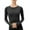 Black, variant on TYGHBN Women's Sports Shirt Long Sleeve Running Shirt Thermal Autumn Winter Pullover Tops Training Fitness Long Sleeve Shirts with Thumb Holes for Sports Running Fitness Thermal Thermal Underwear for