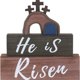 thumbnail image 2 of Adornos de Pascua, escena de resurrección de la tumba vacía de Pascua, adorno religioso de resurrección para la repisa de la mesa del hogar, decoración navideña, cruz de resurrección., 2 of 7