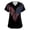 Black #43, variant on Womens Independence Day Scrub Tops Patriotic Short Sleeve Scrubs 1776 2026 V Neck Stars and Stripes Nursing Uniforms Stretch Shirts with Pockets Black M