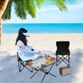 thumbnail image 6 of Outdoor Folding Table Portable Picnic Camping Table For Garden Fishing Beach Red Bows, 6 of 7
