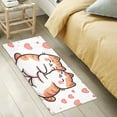 thumbnail image 4 of Hearts with Cats Bathroom Rug Non Slip Bathroom Mats Entry Door Soft Carpets for Kitchen Bedroom Living Room 39x20 inch, 4 of 7