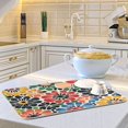 thumbnail image 6 of Yayeee Dish Drying Mat for Kitchen Counter Ultra Absorbent Easy Clean Pad 18x16", Dark Floral, 6 of 7