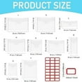 thumbnail image 3 of 50 Pcs Die Cut Storage Bag Clear Plastic Envelopes Pockets Stamp Storage Pocket Die Cuts Pockets, 3 of 8