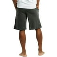 thumbnail image 2 of Men's Cotton Knitted Pajama Shorts Comfortable Sleep Shorts Lounge Pajama Bottoms with Pockets, Charcoal Gray 3XL, 1 Pack, 2 of 4