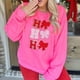 thumbnail image 4 of Sudadera navideña con estampado de Papá Noel y letras, hombros caídos, manga larga, informal, holgada, cuello redondo, para mujer, para festivales y fiestas, 4 of 4