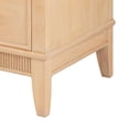 thumbnail image 4 of 27 Inch Bedside Table, 2 Drawers, Textured Wood, Modern Veneer Finish Brown, Saltoro Sherpi, 4 of 5