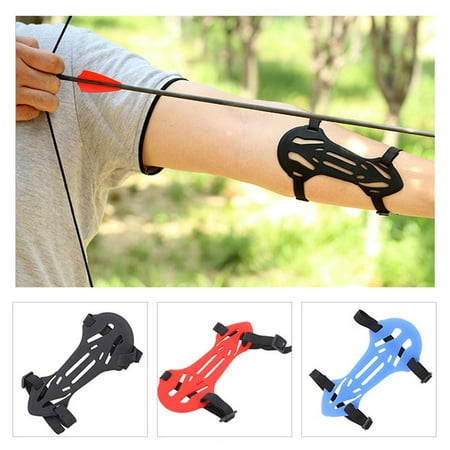 Bow Archery Arrow Armguards Soft Rubber 2 Strap Shooting Target Forearm Protector Archery Arm Guard Protection Safe Strap Armband Archer Protector