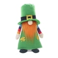 thumbnail image 1 of 8.7inSt.Patrick's Day Irish Patron Saint Dwarf Doll Ornament,Green Hat Green Dress Clover Gnome Doll Lucky Toy,St. Patrick's Day Faceless Doll for Home Party Festival Present Decoration, 1 of 6