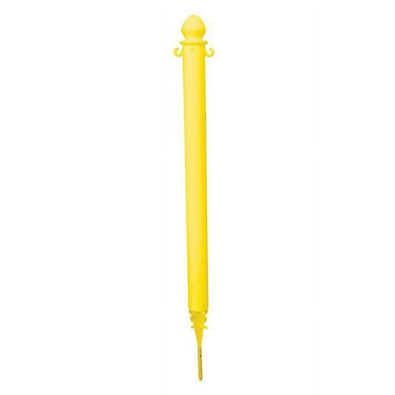 Vestil Manufacturing PCB-Y-G Ground Stake Plastic Barricade - Yellow