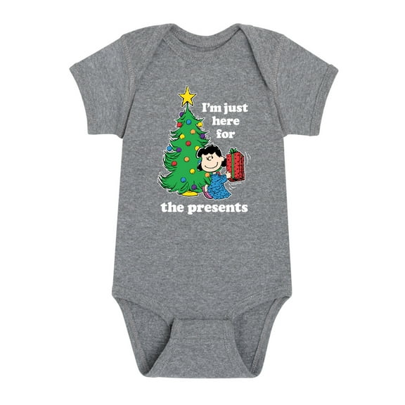 Peanuts - Christmas - Lucy, Just Here For The Presents - Infant Baby One Piece