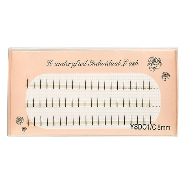 Pestañas postizas, pestañas personales, 100 mechones, kit de extensión de pestañas naturales DIY, 8/10/12 mm, rizo C, mechones de 0,07 mm de grosor