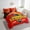 Red Gold, variant on Erosebridal Soccer Rugby Bed in a Bag Twin size 7 Pieces , White Teal, Super Cozy, Chicago