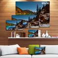 thumbnail image 3 of Blue Clear Lake with Mountains - Impression sur Toile Paysage Extra Large, 3 of 4