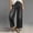 Black, variant on Women's Jeans High Rise Skinny Plus Size High Waisted Wide Leg Solid Washed Denim Pants Front Detail Casual Loose
