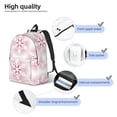 thumbnail image 3 of Vsdgher Christmas Snowflakes Print Canvas Backpack Travel Rucksack Unisex Knapsack 15.7/17.7Inch Laptop Backpack for Work,College-Medium, 3 of 5