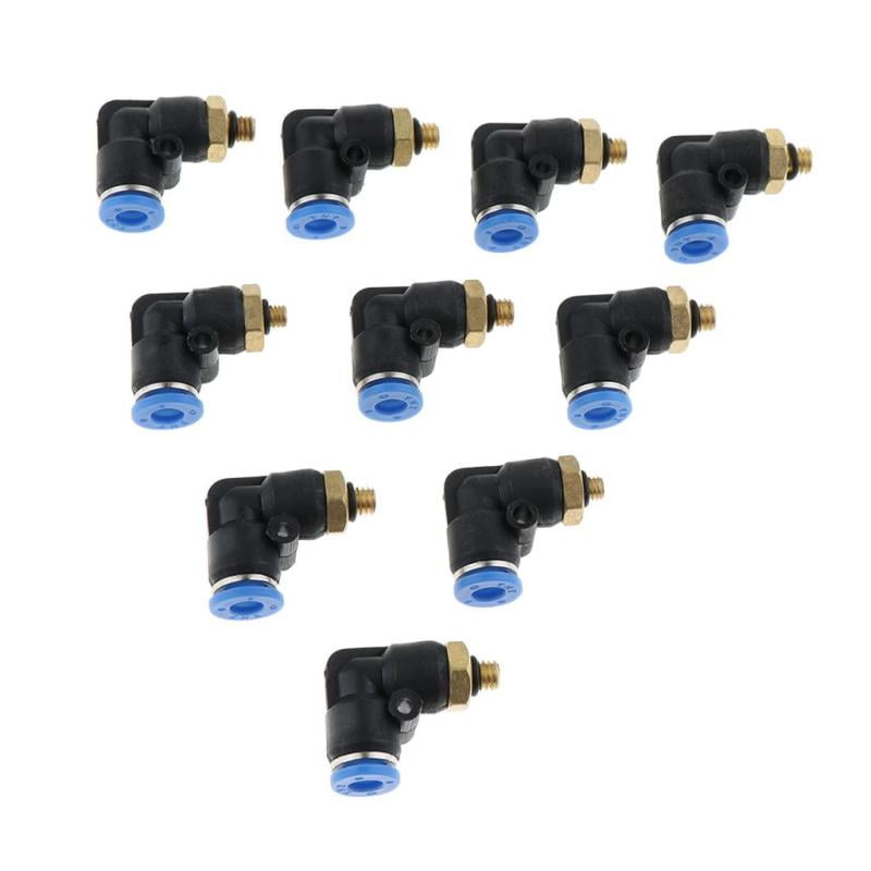 10PCS Tube OD 8mm x M5 Male Pneumatic Connector Push In To Connect Fitting
