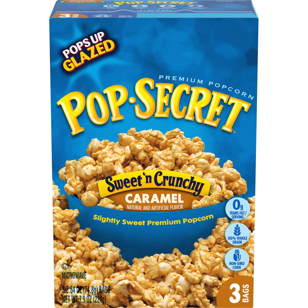 Pop Secret Popcorn Sweet N Crunchy Caramel Microwave Popcorn 2 64 Oz Bags 3 Ct