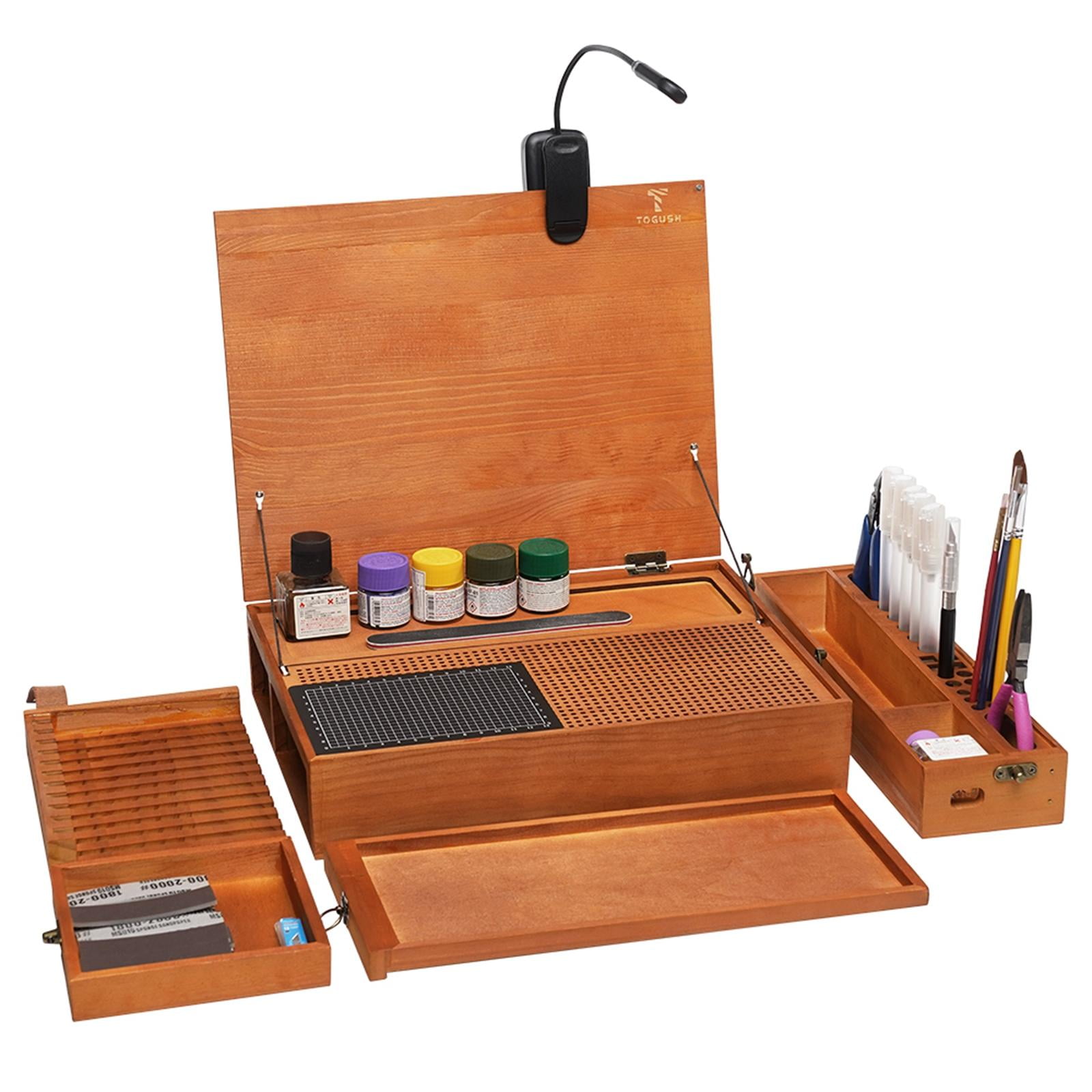 Workbench Model Building Table Storage Organizer Durable Wood Cutting Mat for DIY Enthusiasts Studio