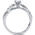 thumbnail image 3 of Pompeii 1/2CT Vintage Round Diamond Engagement Ring 14K White Gold (G/H,I1-I2), 3 of 3