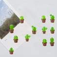 thumbnail image 3 of Imanes de Nevera de Cactus, 12 Piezas Lindos Imanes de Nevera Pegatinas Imán de Planta Placa de Imán Linda Decoración de Oficina en el Hogar para Nevera (Tipos Aleatorios) brillar Electrónica, 3 of 5