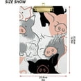 thumbnail image 3 of FMSHPON Pigs Clipboard Hardboard Wood Nursing Clip Board and Pull for Standard A4 Letter 13x9 inches, 3 of 8