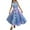 Blue, variant on Glisme Girls Dresses Enlifety Summer Casual Dress Tiered Dresses Spaghetti Straps Twirl Swing Blue Sundress Size 6-7 Years