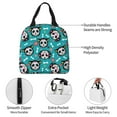 thumbnail image 3 of KLL Skull Cat Print Insulated Lunch Bag Women, Reusable Cute Tote Lunch Box for Adult & Men, Leakproof Cooler Lunch Bags for Work Office Travel Picnic, 3 of 5