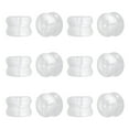 thumbnail image 1 of 12 piezas Respaldos para Aretes, Kit de Reemplazo de Respaldos de Aretes de Silicona Clara para Asegurar Aretes para Studs y Aretes Caídos para Mujeres y Hombres, Claro, 1 of 7