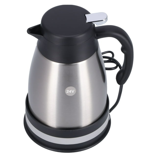 Electric Kettle,24V 1200ml Water Kettle Water Kettlewith Base Stainless Steel Electric Kettle High-Precision Functionality