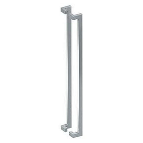 Deltana SSPOBB48U32D 48 in. Back To Back Modern Offset Door Pulls - Satin Stainless Steel Finish