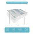 thumbnail image 5 of White Blue Ombre Stripe Twin Size Down Alternative Comforter, Lightweight Comforter Quilt Bedding Set with Pillow Shams Modern Abstract Moire Waves All Seasons Bed Comforter Duvet Insert 68"x86", 5 of 7
